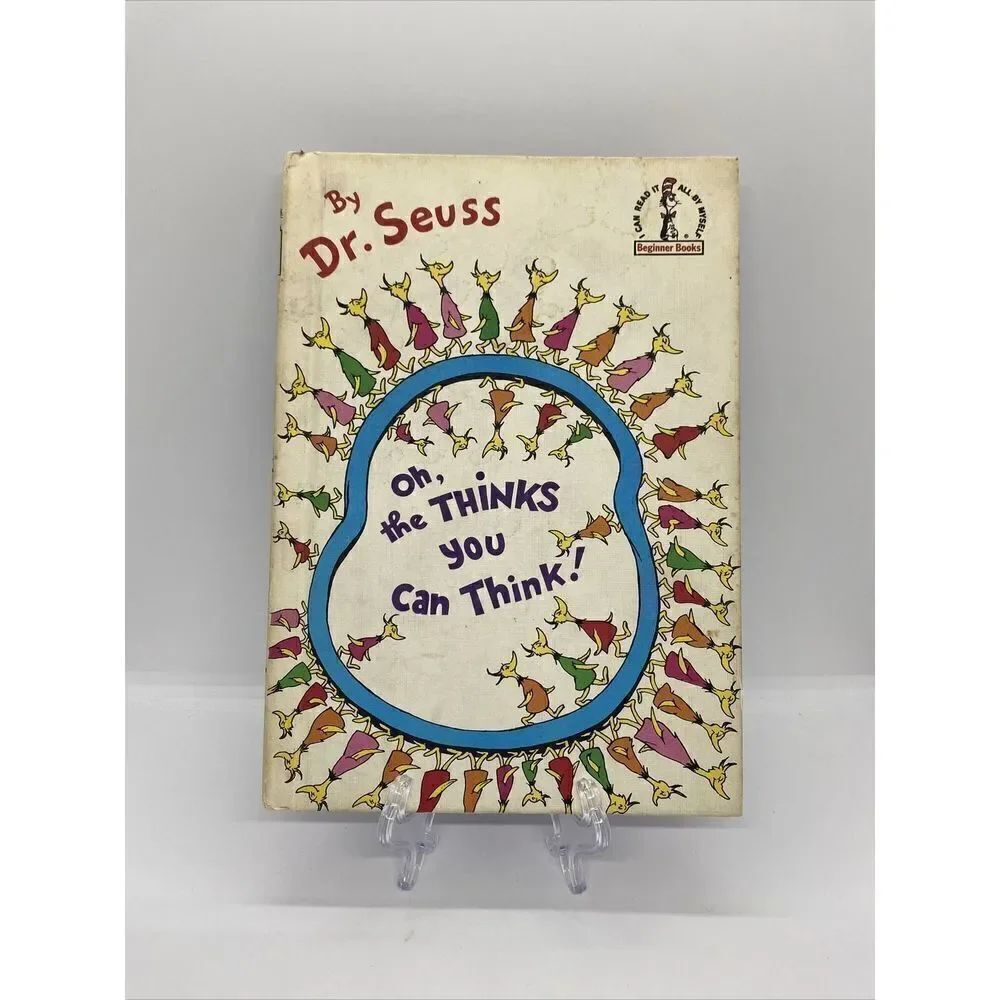 Dr Seuss Oh the Thinks You Can Think Beginner Book BCE Illust HC 1975 Vintage